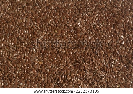 flax seeds top view, texture