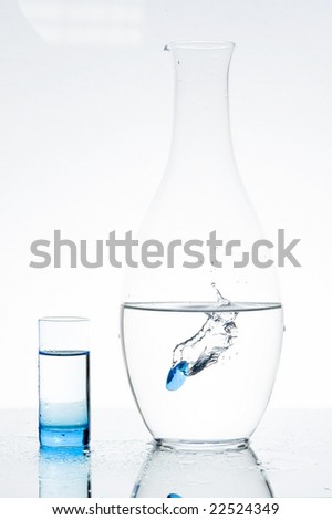 glasses with water