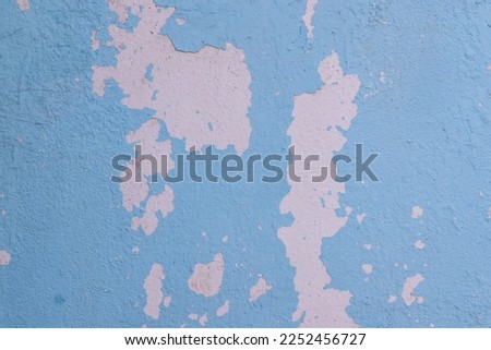 old weathered concrete cement wall background texture blue white