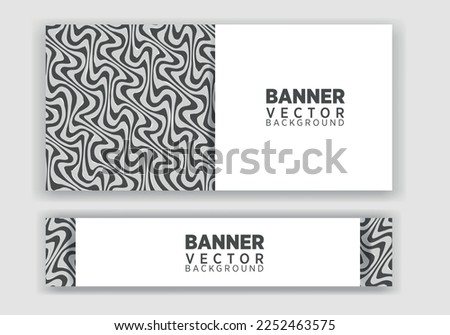 Vector abstract graphic design Banner. Vector horizontal banner template, abstract design.
