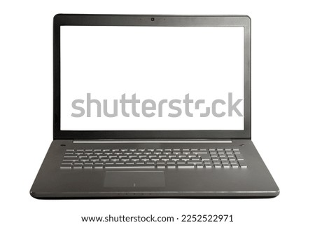 Image of a laptop. concept of internet sharing and technology