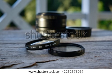 Lens filters for close-up photography