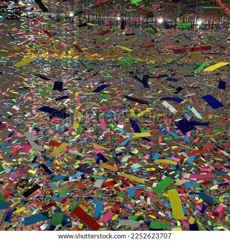Confetti art picture abstract color 