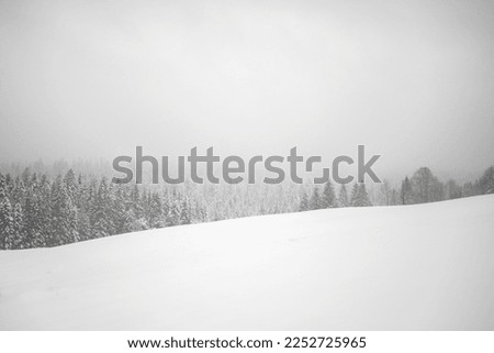 lanscape in winter in East of France Royalty-Free Stock Photo #2252725965