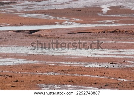 The motion of the tides carves and changes the seabed of the Minas Basin.