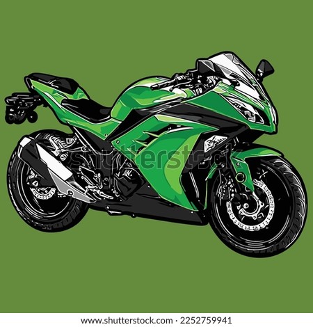 super fast and sophisticated motorbike vector