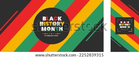black history month landscape and portrait background. black history month 2023 banner. African American History or Black History Month. Celebrated annually in February in the USA, Canada.  