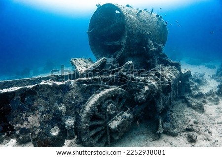 The London, Midland and Scottish Railway (LMS) Stanier Class 8F is a class of steam locomotives found near thistlegorm wreck, red Sea Egypt Royalty-Free Stock Photo #2252938081