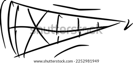 Vector drawing of mounts expressing different emotions. In cartoon style on white background, isolated. Contours. An angry grin, fangs are visible. Intimidating. Anger, fury.