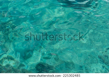 Blue clear sea surface  
