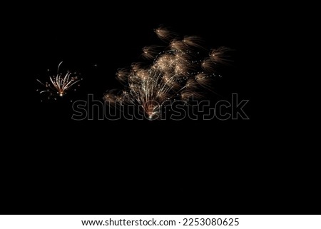 Real fireworks photography and abstract colorful fireworks background