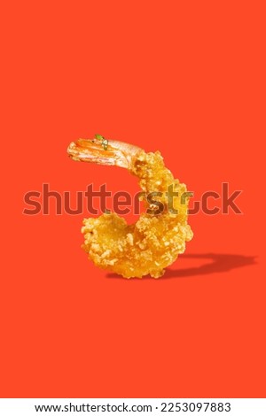 Fried shrimp in panko. Full depth of field. Royalty-Free Stock Photo #2253097883