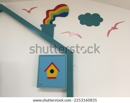 interior decoration of children school