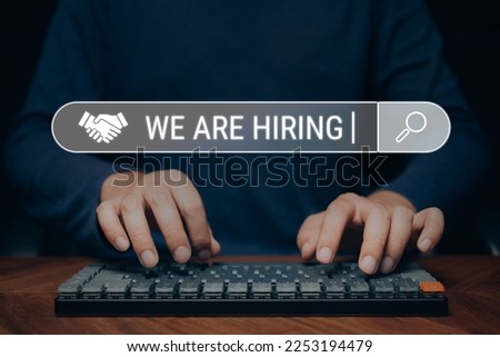 We are hiring template photo, We are hiring icon virtual technology.