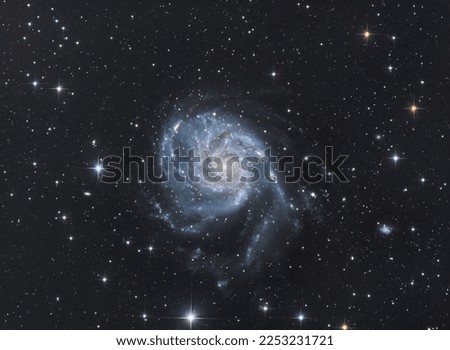 Pinwheel galaxy in the constellation Ursa Major Royalty-Free Stock Photo #2253231721