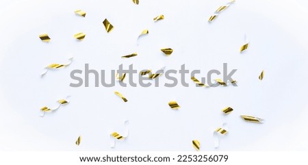 Abstract golden confetti pattern background