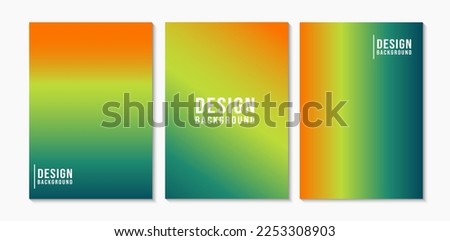 Set of Colorful Gradient Abstract Background.