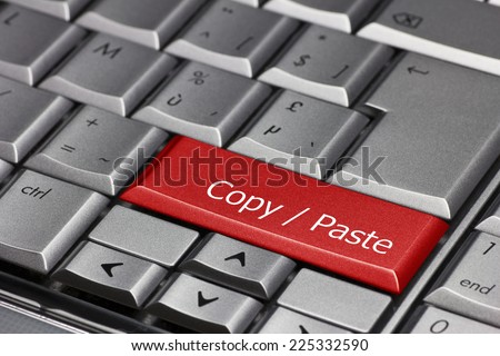 Computer key - Copy / Paste Royalty-Free Stock Photo #225332590