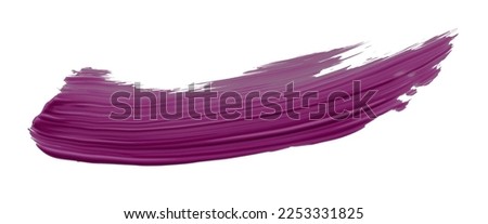 Dark purple brush isolated on white background, phlox.