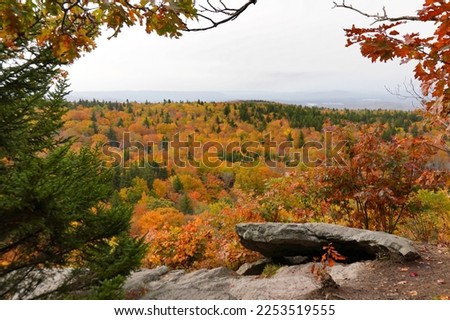 Autumn View in Mount Greylock State Reservation Royalty-Free Stock Photo #2253519555