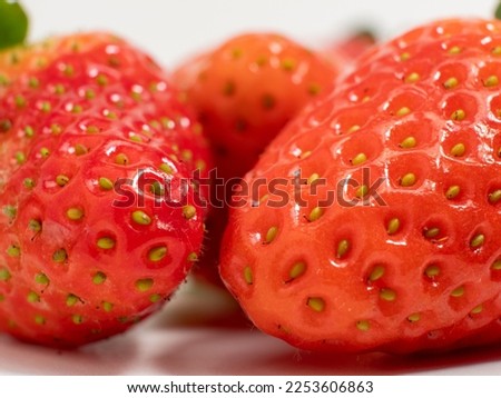 Ripe strawberries. Strawberries close up. Red strawberry. Macro photo of strawberries.