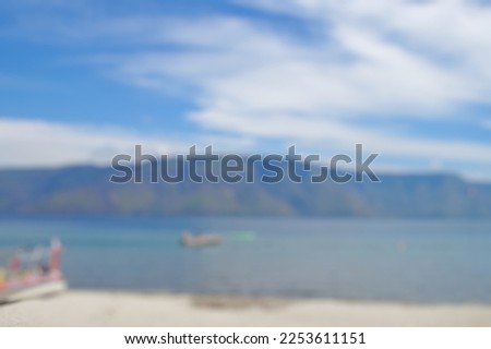 Defocused abstract background of beach