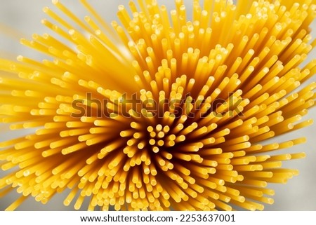 Italian spaghetti pasta. Defocused abstract photo.