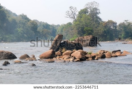 Athirappilly Waterfalls, Kerala, India. Lake View Royalty-Free Stock Photo #2253646711