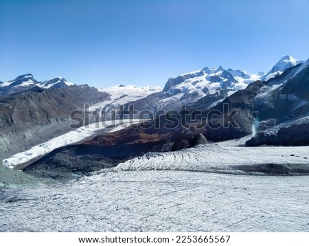 Zermatt, Switzerland: Matterhorn Glacier Paradise, reaches to a peak of 3883m