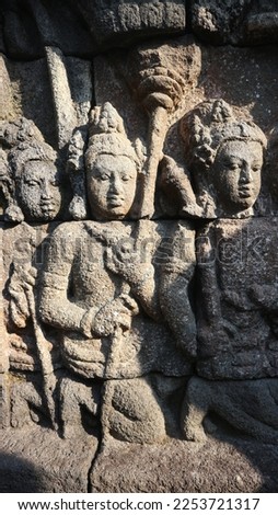 Buddha relief in Borobudur temple