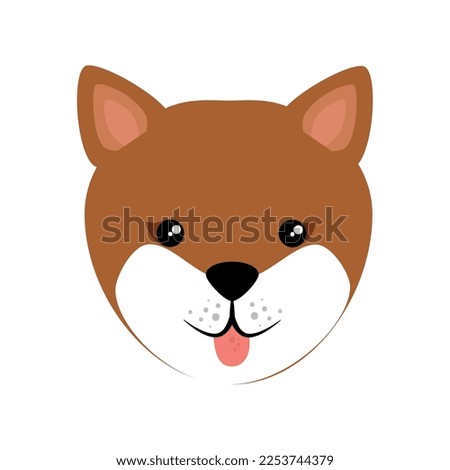vector image. dog icon on white background