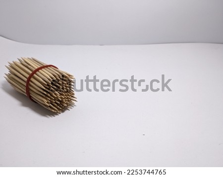 small stick in aesthetic style on white background