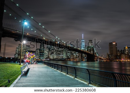 Downtown Manhattan and the Brooklyn Bridge