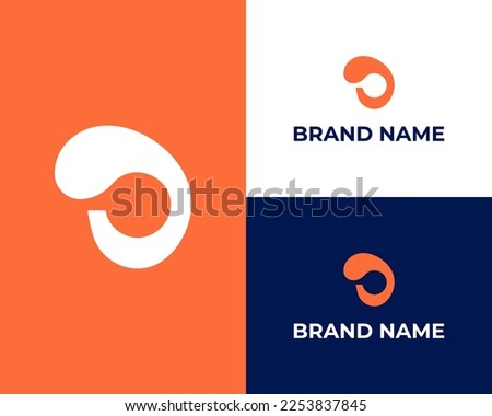 Modern creative DP, PD logo initial vector logo template