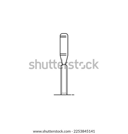 Isolated chisel icon vector graphics