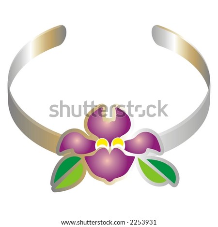 flower in a bracelet