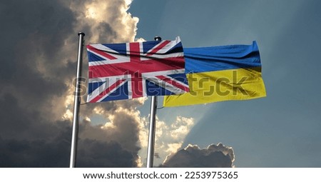 ukrainian and britain flags British-Ukrainian Aid 