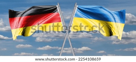 flag ukraine and germany leopards for ukraine