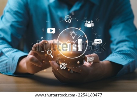 Digital online marketing commerce sale concept, Promotion of products or services through digital channels search engine, social media, email, website, Digital Marketing Strategies and Goals. SEO|PPC Royalty-Free Stock Photo #2254160477
