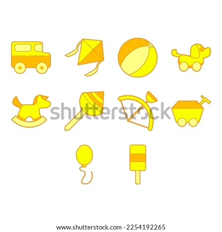 collection of kids icon vector