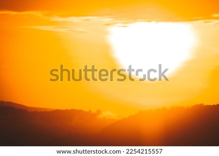 This is a Picture of Sunset in the highlands of Ecuador
