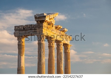    
 Temple of Apollo ancient ruins in Side Turkey Royalty-Free Stock Photo #2254227637