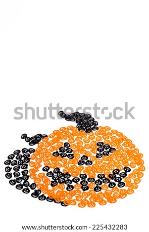 Pumpkin made ??up of many pumpkins