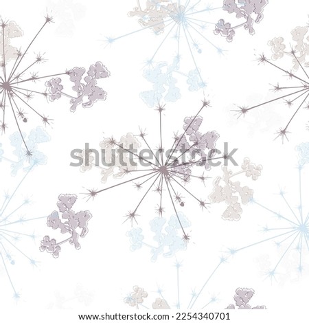  Pattern for gift wrapping, holiday, decoration Seamless pattern set vector drawing dandelion on background, flat design
