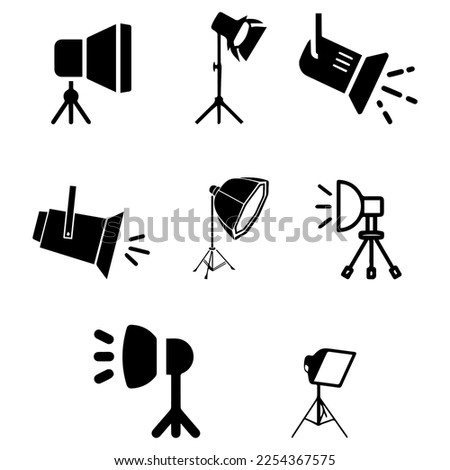 Searchlight outline icon. linear style sign for mobile concept and web design. Spotlight simple line vector icon. Symbol, logo illustration. Pixel perfect vector graphics,Spotlight black  Royalty-Free Stock Photo #2254367575