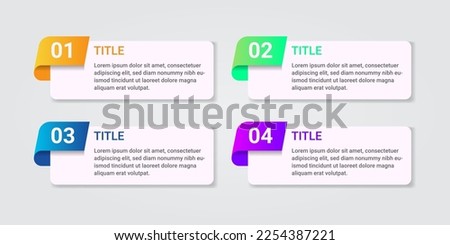 Infographic Design Template with Four Options or Steps. Infographics for Presentations, Finance Reports, Web Design, and Yearly Reports.