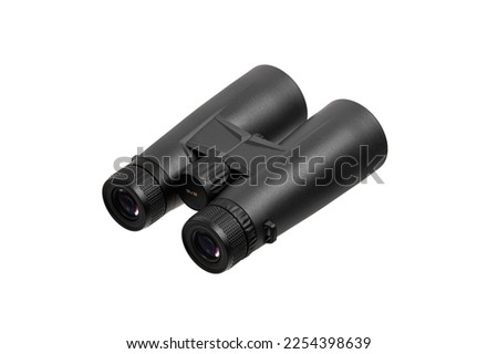 Modern binoculars. An optical instrument for observation at long distances. Isolate on a white background. Royalty-Free Stock Photo #2254398639