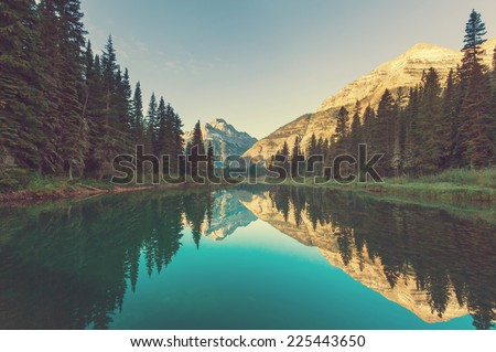 Glacier National Park, Montana. Royalty-Free Stock Photo #225443650