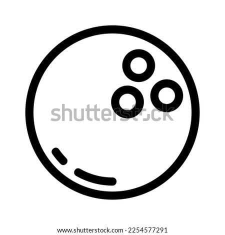 bowling ball icon or logo isolated sign symbol vector illustration - high quality black style vector icons