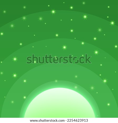 Abstract green backgrounds sky landscapes in night with. Vector sparkling for party design